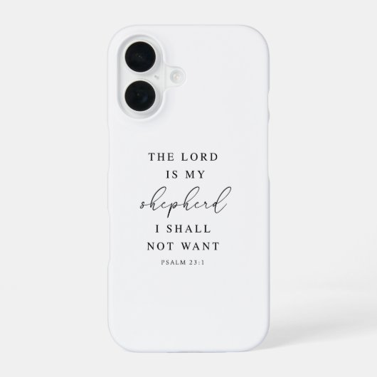 Psalm 23 The Lord is My Shepherd iPhone 16ケース (裏面)