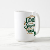 Psalm 23 The Lord Is My Shepherd Mug コーヒーマグカップ (正面右)
