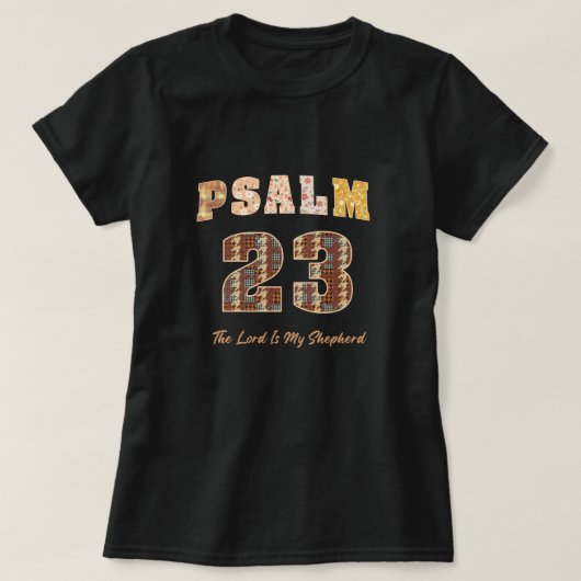 Psalm 23, The Lord Is My Shepherd Tシャツ (デザイン正面)