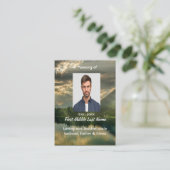 Psalm 23Scripture Memorial Keepsake  名刺 (スタンド正面)