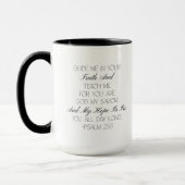 Psalm 25:5 Hope Bible Verse Mug  マグカップ (左)