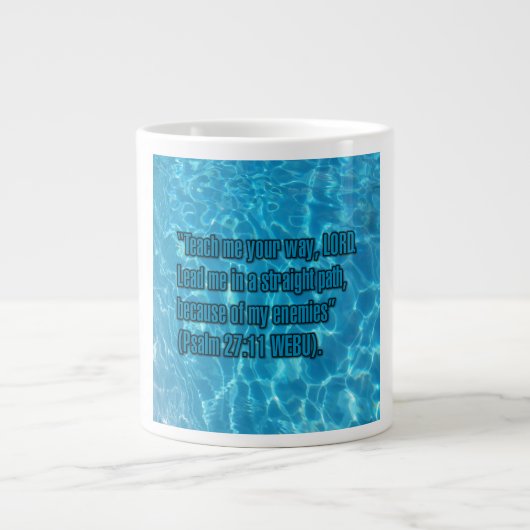 Psalm 27:11 WEBU Mug ジャンボコーヒーマグカップ (正面)