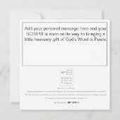 Psalm 27-13-14 DIOURE SCRIPIXカード 招待状 (裏面)