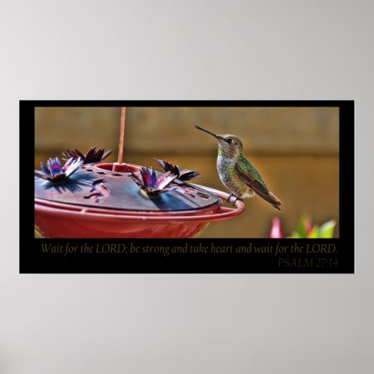 PSALM 27:14ポスター ポスター (正面)