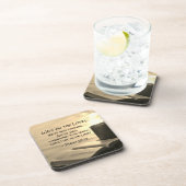 Psalm 27:14主にお待ちください聖書の詩 コースター (右側)