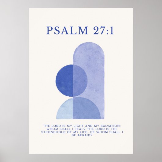 Psalm 27:1 ポスター (正面)