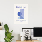 Psalm 27:1 ポスター (ホームオフィス)