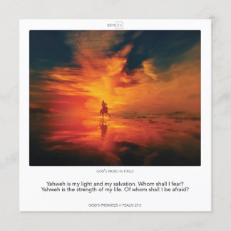 Psalm 27:1 GOD'S PROMISES SCRIPIX 招待状