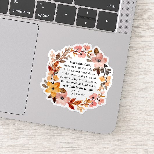 Psalm 27:4 One Thing I Ask シール (詳細)