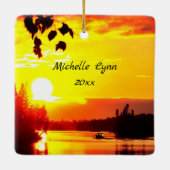 Psalm 27:8聖書を求める顔の殿 セラミックオーナメント (裏面)