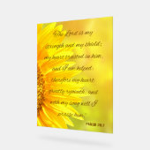 Psalm 28:7 Acrylic Sign - "The Lord is... アクリルサイン (傾斜)