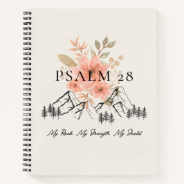 Psalm 28 Spiral Notebook 8.5 x 11 ノートブック