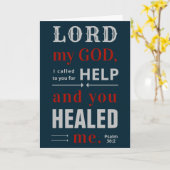 Psalm 30:2カード カード (黄色い花)