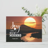 Psalm 30:5 Joy 来 with the morning Flat Card (スタンド正面)