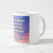 Psalm 32:7 WEBU Mug ジャンボコーヒーマグカップ (正面右)