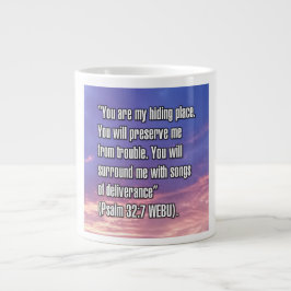 Psalm 32:7 WEBU Mug ジャンボコーヒーマグカップ