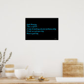 Psalm 32:8 ポスター (キッチン)