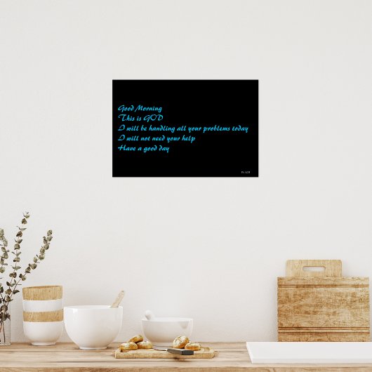 Psalm 32:8 ポスター (キッチン)