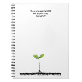 Psalm 34:10 Scripture Notebook | Writing Journal ノートブック