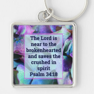 Psalm 34:18キーチェーン キーホルダー