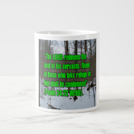 Psalm 34:22 WEBU Mug ジャンボコーヒーマグカップ