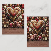 Psalm 34:8とPsalm 22:26 KJVカード – お菓子 名刺 (正面/裏面)