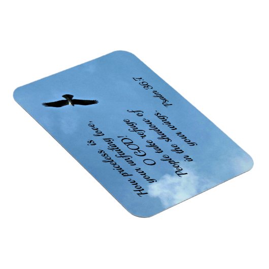 Psalm 36:7あなたの恋はどれほど高価なのか マグネット (右側)