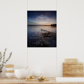 Psalm 36 Wall Art Poster 16 x 20", Inspirational ポスター (キッチン)