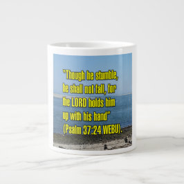 Psalm 37:24 WEBU Mug ジャンボコーヒーマグカップ
