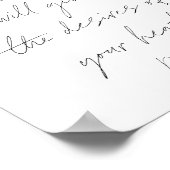 Psalm 37:4スクリプト ポスター (角)