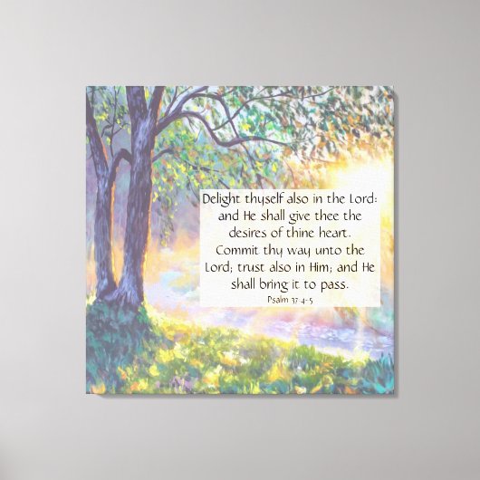 Psalm 37:4-5 canvas print キャンバスプリント (正面)