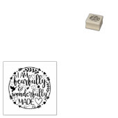 Psalm 39 Wonderfully Made Christian Scripture  ラバースタンプ (押印)