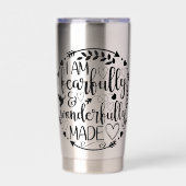 Psalm 39 Wonderfully Made Christian Scripture  保温保冷タンブラー (正面)