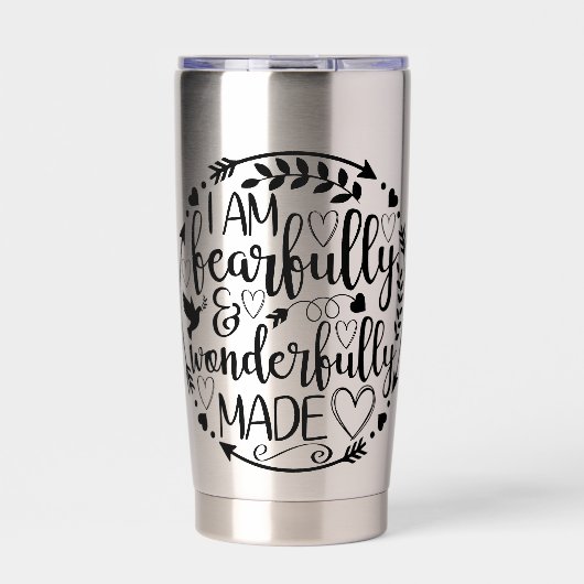 Psalm 39 Wonderfully Made Christian Scripture  保温保冷タンブラー (正面)