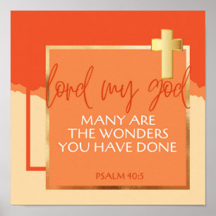 Psalm 40:5 ポスター