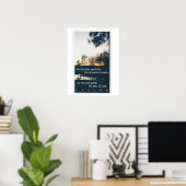 Psalm 42:1 sunset poster ポスター (ホームオフィス)