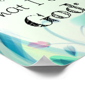 Psalm 46はまだ知っているピンクのフローラ ポスター (角)