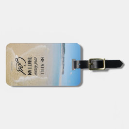 Psalm 46は静かで私が神であることを知る海 ラゲッジタグ