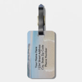 Psalm 46は静かで私が神であることを知る海 ラゲッジタグ (裏面縦)