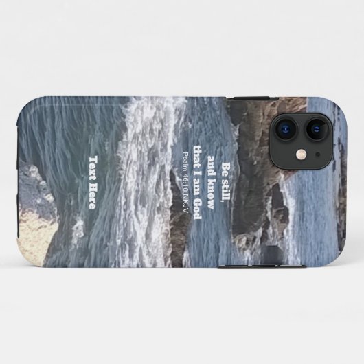 Psalm 46:10がキリスト教徒の海写真 Case-Mate iPhoneケース (裏面(横))
