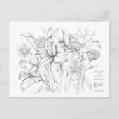 Psalm 46:10聖なる書物、 経典祈りの言葉カードがまだ存在する ポストカード (正面)