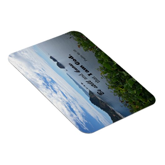 Psalm 46:10静かにして、私が神であることを知る マグネット (右側)