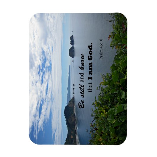 Psalm 46:10静かにして、私が神であることを知る マグネット (縦)