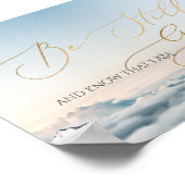 Psalm 46 10、まだクラウド上にある ポスター (角)