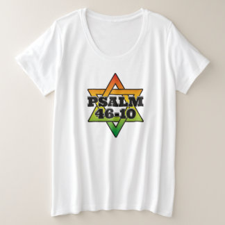 Psalm 46-10 – ウィメンズプラスサイズTシャツ プラスサイズTシャツ