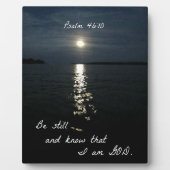 Psalm 46:10 フォトプラーク (正面)