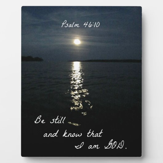 Psalm 46:10 フォトプラーク (正面)