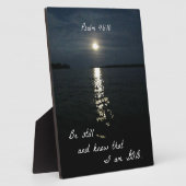 Psalm 46:10 フォトプラーク (側面)