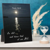 Psalm 46:10 フォトプラーク (側面)