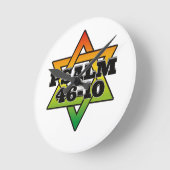 Psalm 46-10 – 丸壁時計 ラウンド壁時計 (傾斜)